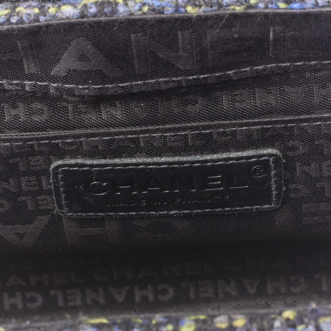 CHANEL Shoulder Bag, Coco Turn Lock, Tweed, Multicolor, Silver-Tone Hardware, Pre-Owned - Vintage La Charme