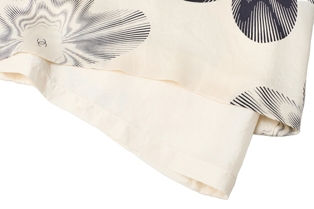 CHANEL Camisole Top, Coco Mark, Silk, Ivory, Gold-Tone Hardware, Pre-Owned - Vintage La Charme