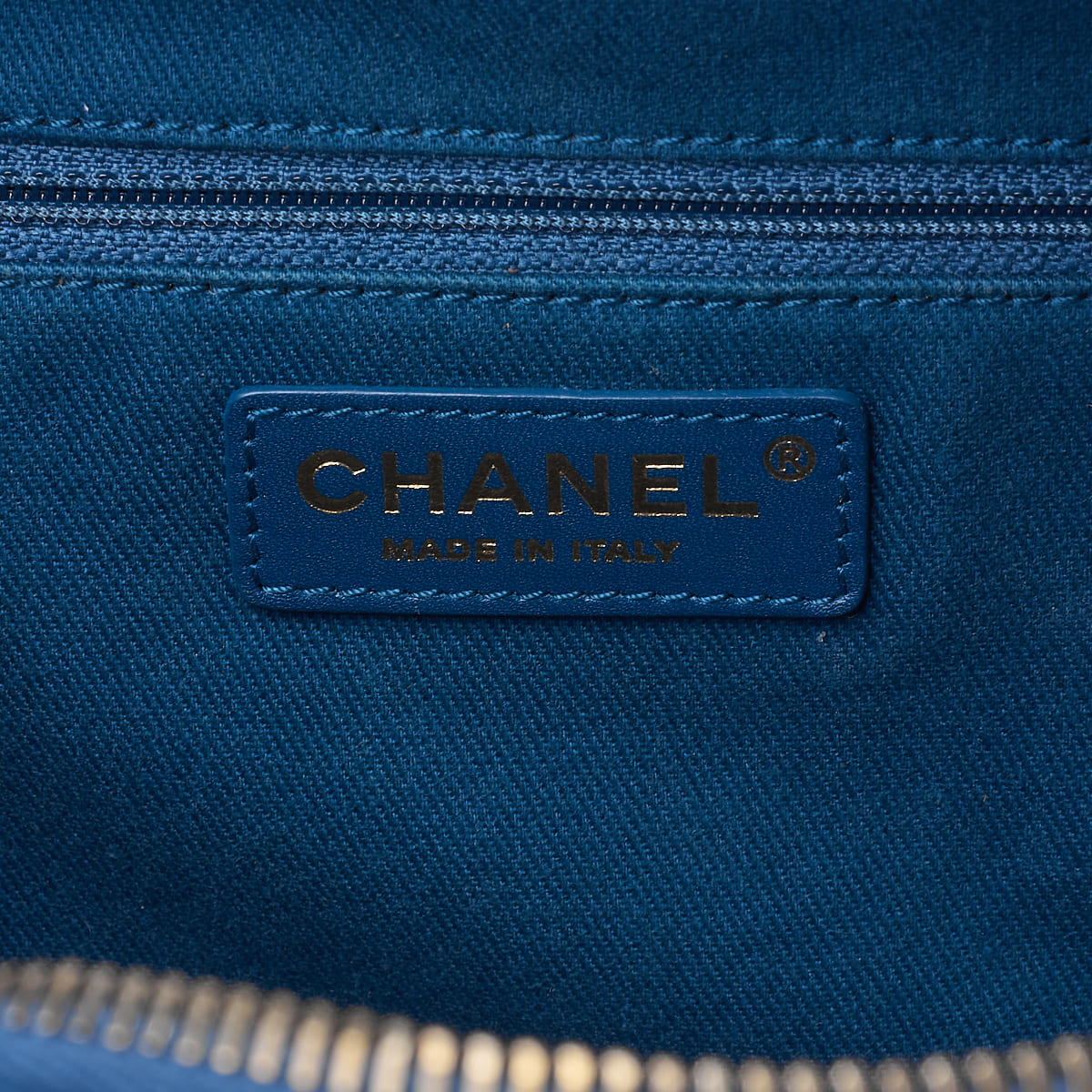 CHANEL Big Coco Top Handle 2WAY Chain Shoulder Bag Lambskin Caviar Skin Blue Gold-Tone Hardware Pre-Owned - Vintage La Charme