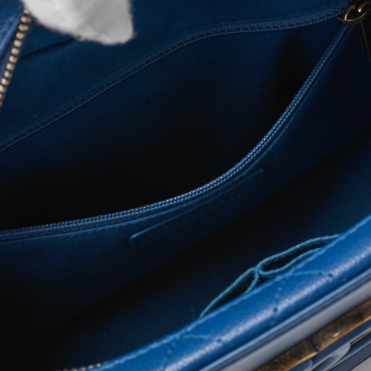 CHANEL Big Coco Top Handle 2WAY Chain Shoulder Bag Lambskin Caviar Skin Blue Gold-Tone Hardware Pre-Owned - Vintage La Charme