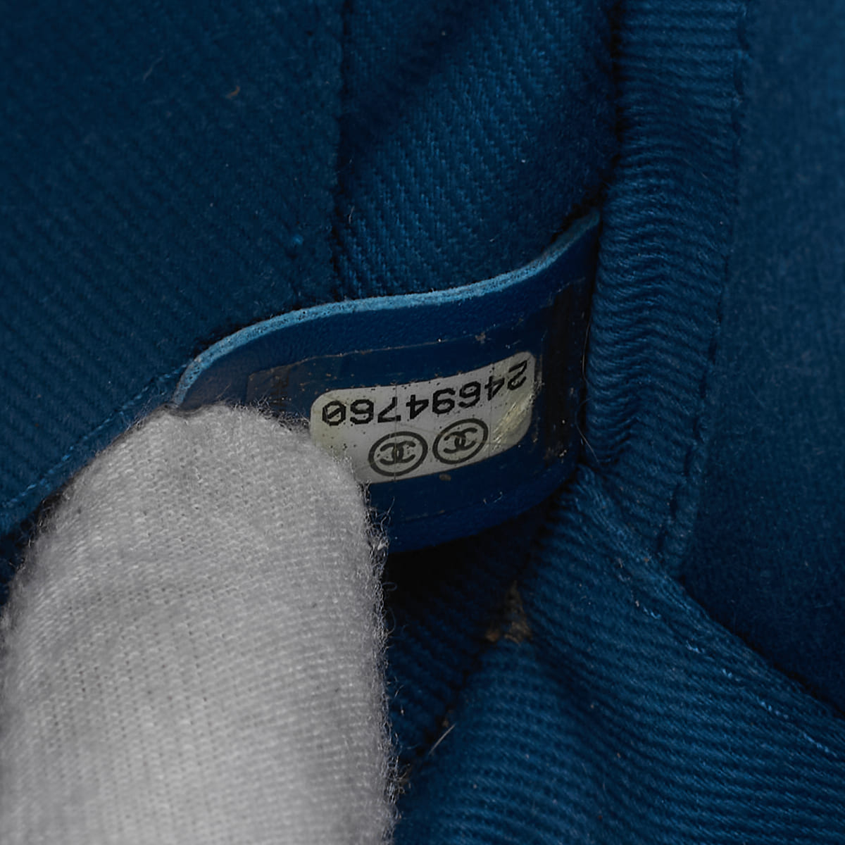 CHANEL Big Coco Top Handle 2WAY Chain Shoulder Bag Lambskin Caviar Skin Blue Gold-Tone Hardware Pre-Owned - Vintage La Charme