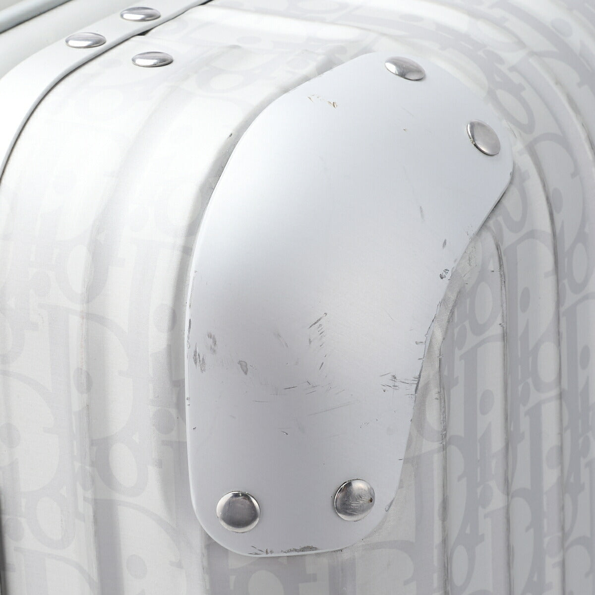 DiorRIMOWA Suitcase Oblique Aluminum Silver Gold-Tone Hardware Pre-Owned - Vintage La Charme