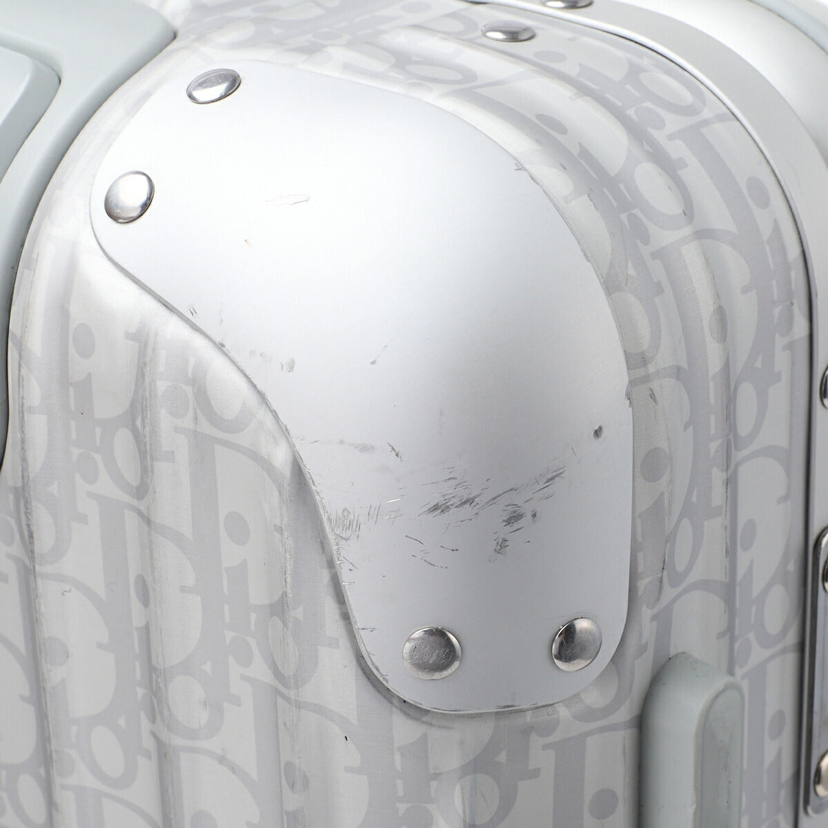 DiorRIMOWA Suitcase Oblique Aluminum Silver Gold-Tone Hardware Pre-Owned - Vintage La Charme