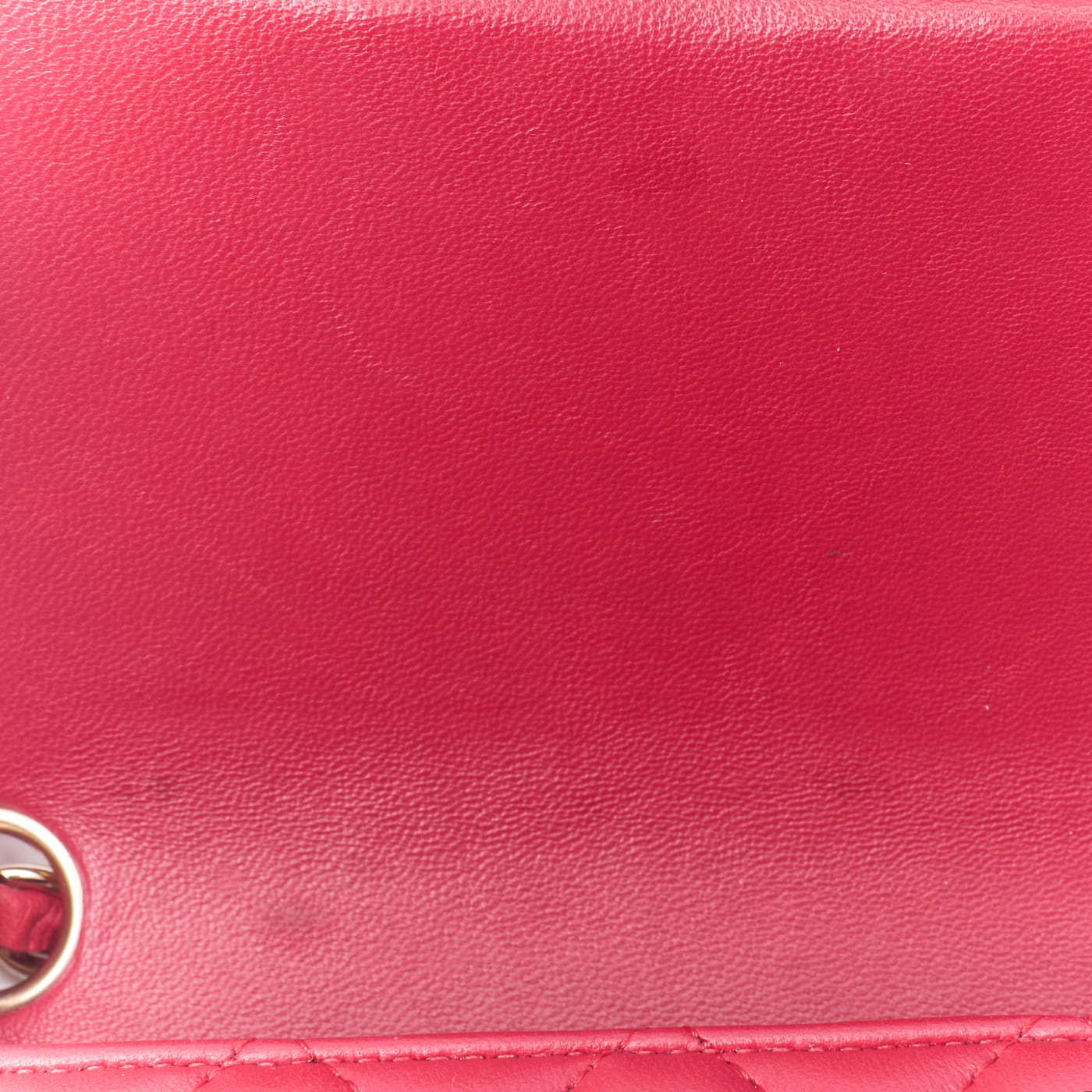 CHANEL Mini Shoulder Bag, Matelasse, Turn Lock, Lambskin, Red, Gold-Tone Hardware, Pre-Owned - Vintage La Charme