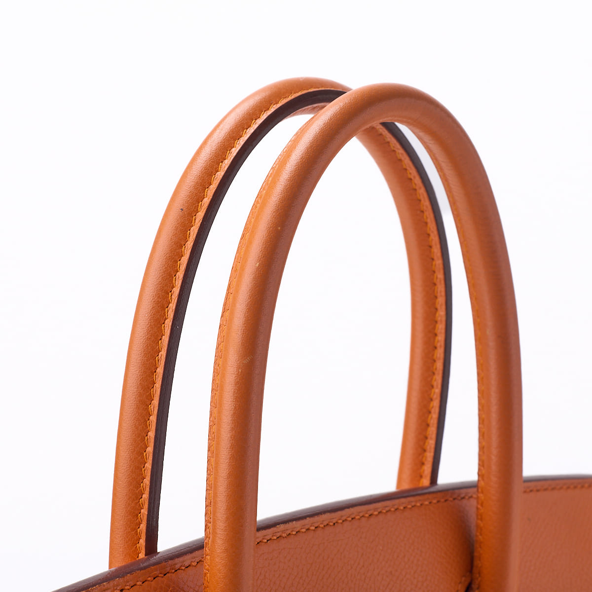 HERMES Birkin 30 Handbag Epson Orange Silver-Tone Hardware Pre-Owned - Vintage La Charme