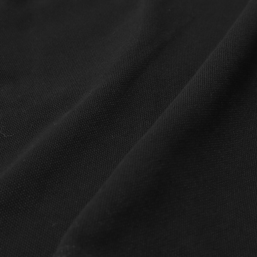 CHANEL Polo Shirt, Coco Mark Logo Button, Cut-and-Sew, Cotton, Black, Gold-Tone Hardware, Pre-Owned - Vintage La Charme