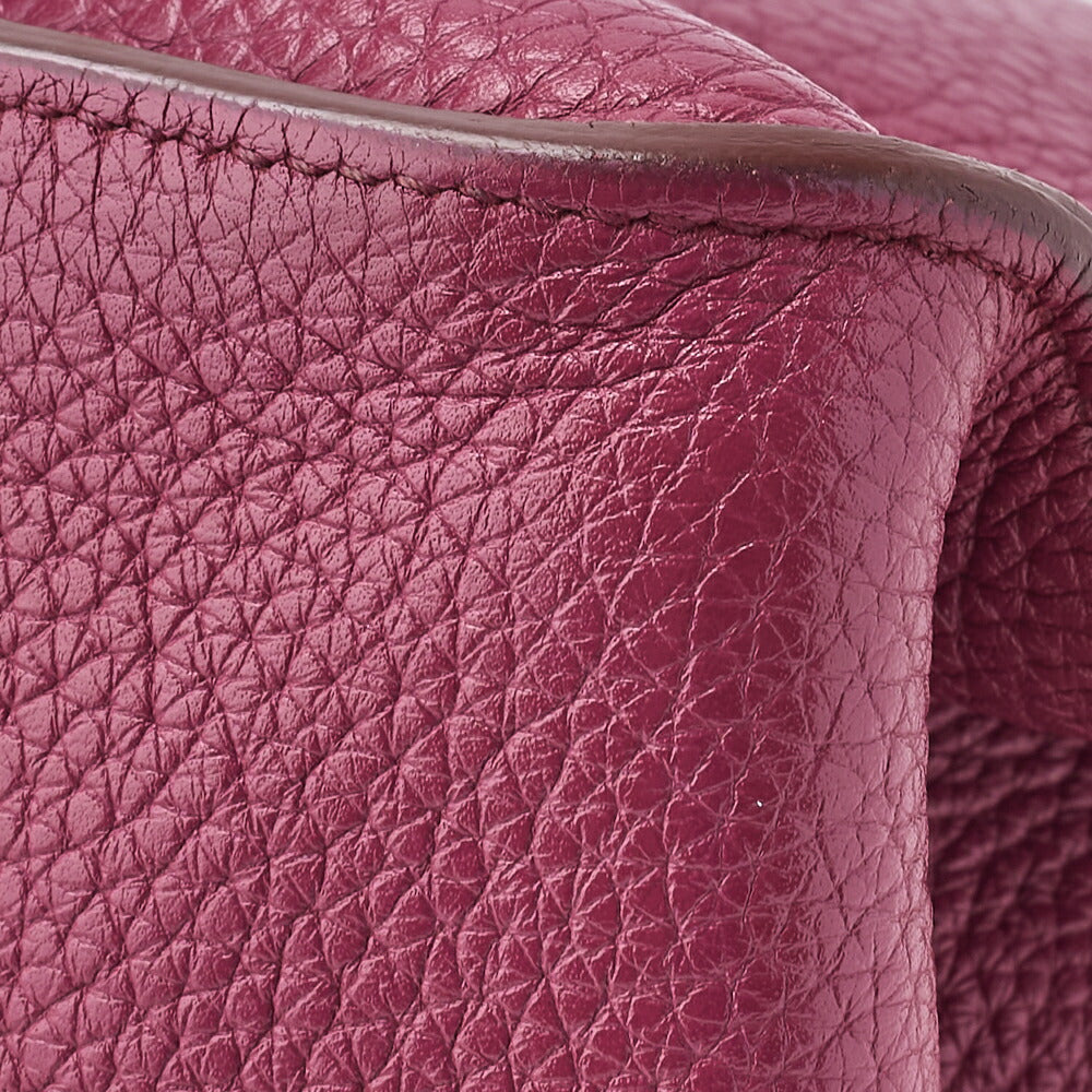 HERMES Gypsiere 34 Shoulder Bag, Tryon Clemence, Tosca, Silver-Tone Hardware, Pre-Owned - Vintage La Charme