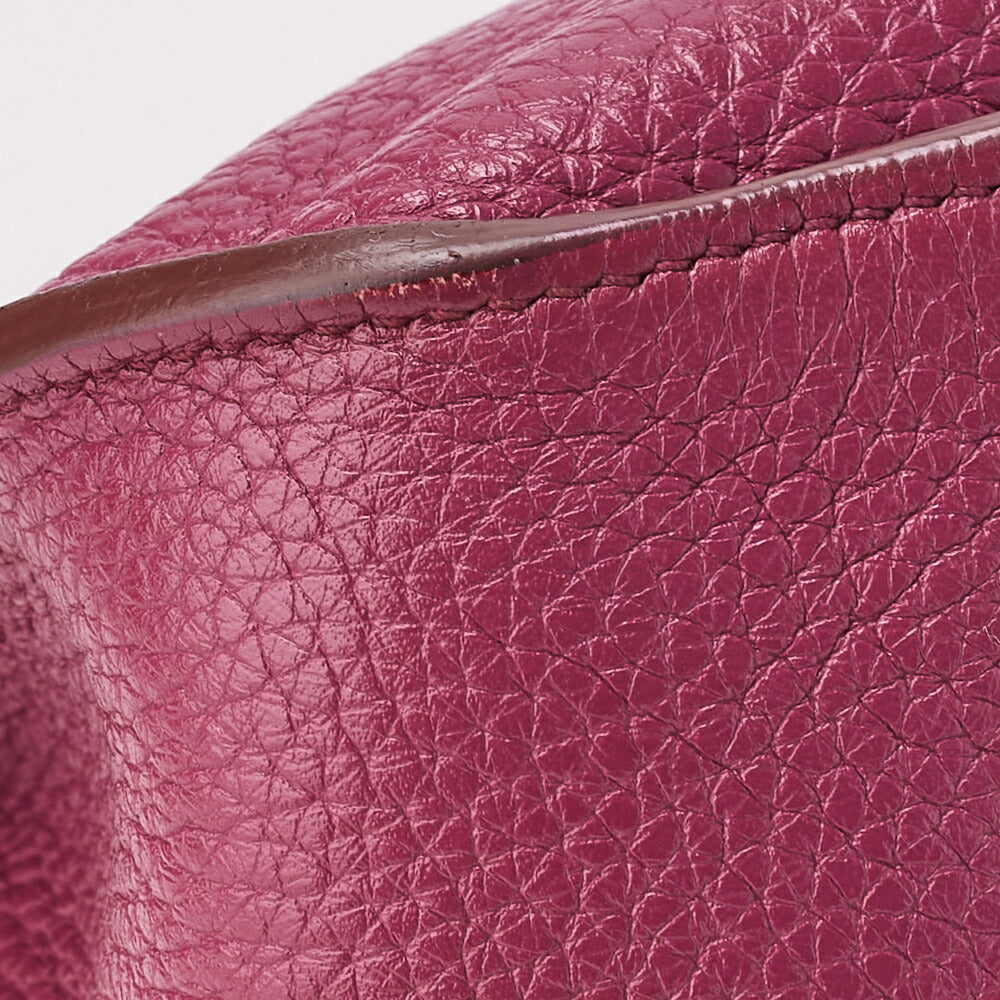 HERMES Gypsiere 34 Shoulder Bag, Tryon Clemence, Tosca, Silver-Tone Hardware, Pre-Owned - Vintage La Charme