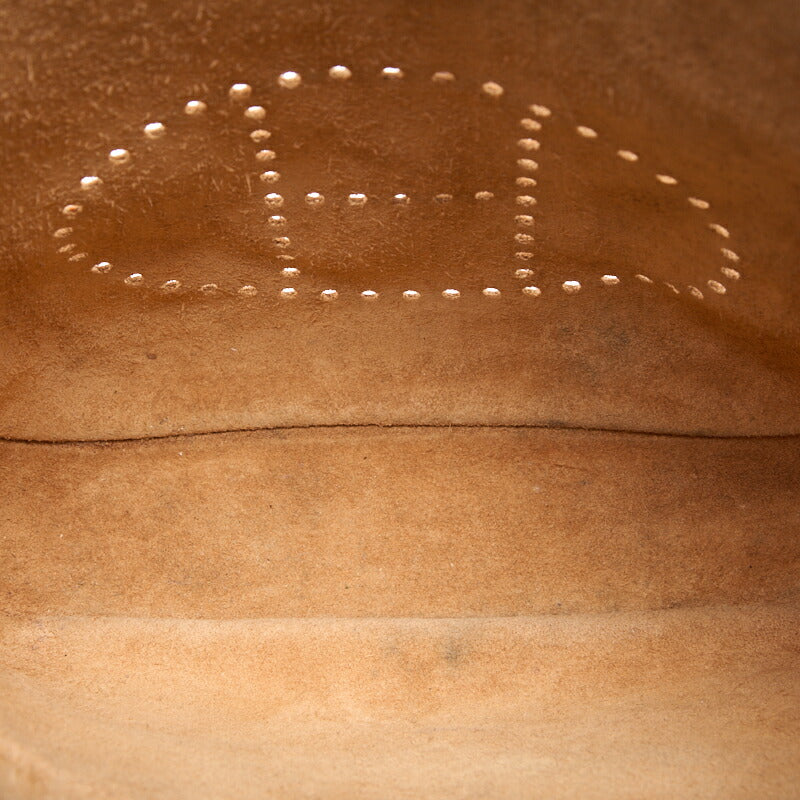 HERMES Shoulder Bag Tryon Clemence Evelyn PM, Leather, Gold, Silver-Tone Hardware, Pre-Owned - Vintage La Charme