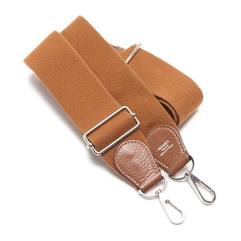 HERMES Shoulder Bag Tryon Clemence Evelyn PM, Leather, Gold, Silver-Tone Hardware, Pre-Owned - Vintage La Charme