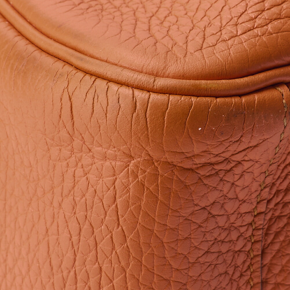 HERMES Lindy 34 Shoulder Bag Tryon Clemence Orange Poppy Silver-Tone Hardware Pre-Owned - Vintage La Charme