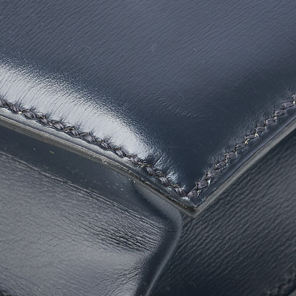 HERMES Liddy Shoulder Bag Mini Shoulder Backpack Bag Box Calf Navy Gold-Tone Hardware Pre-Owned - Vintage La Charme