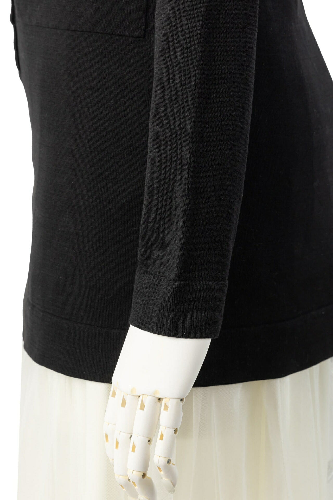 CHANEL Cardigan, Coco Button, Long Sleeve, Knit, Black, Gold-Tone Hardware, Pre-Owned - Vintage La Charme