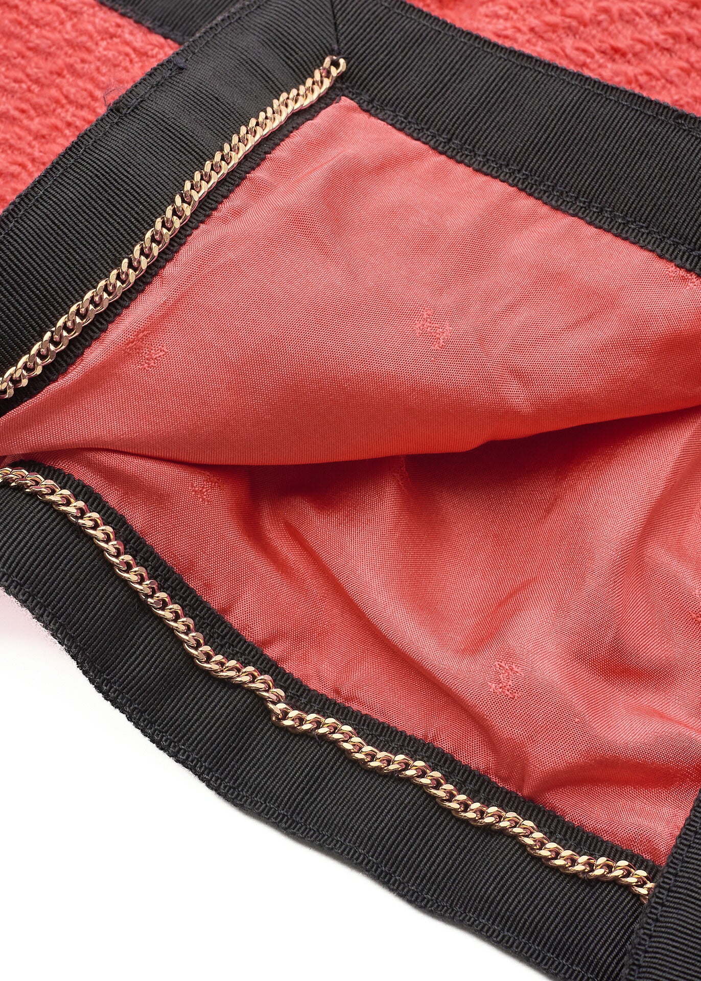 CHANEL Jacket Coat, Coco Button, Long Sleeve, Wool Blend, Red, Gold-Tone Hardware, Pre-Owned - Vintage La Charme