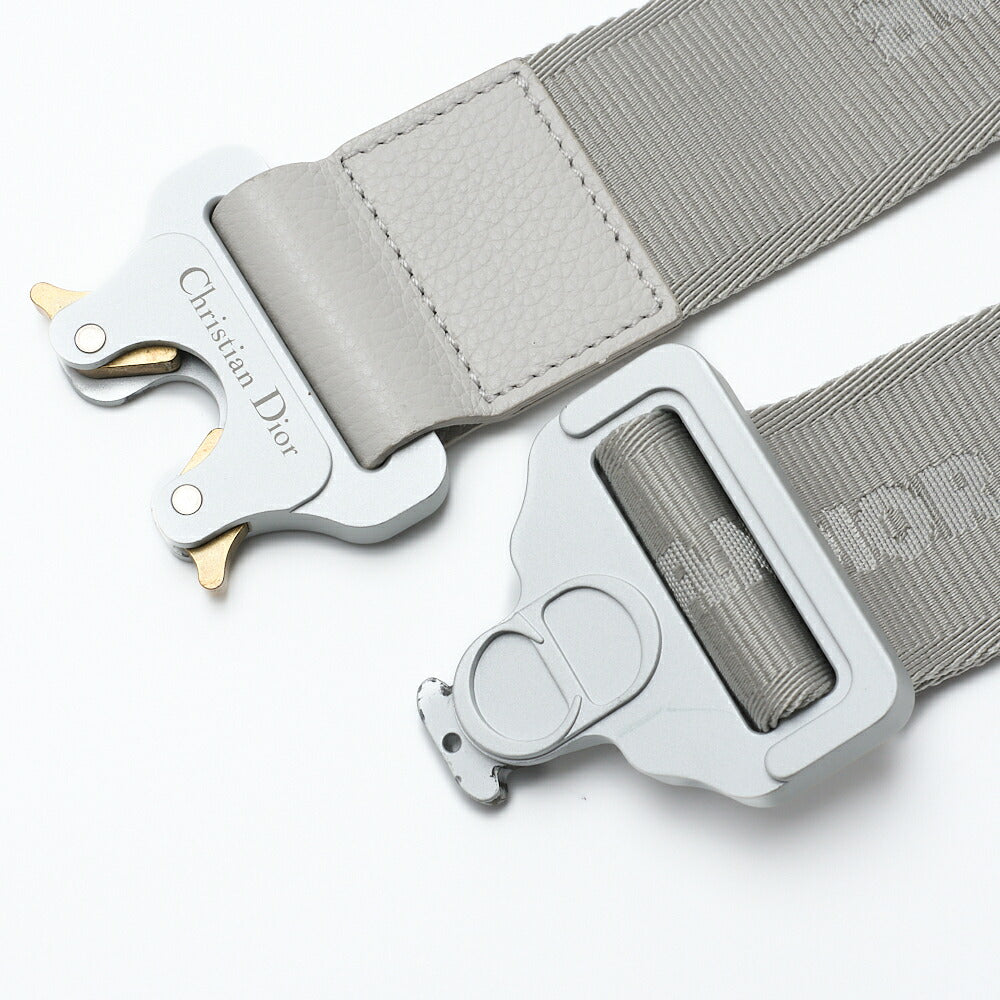 Dior Saddle Bag, Jacquard Trotter, Canvas, White, Silver-Tone Hardware, Pre-Owned - Vintage La Charme