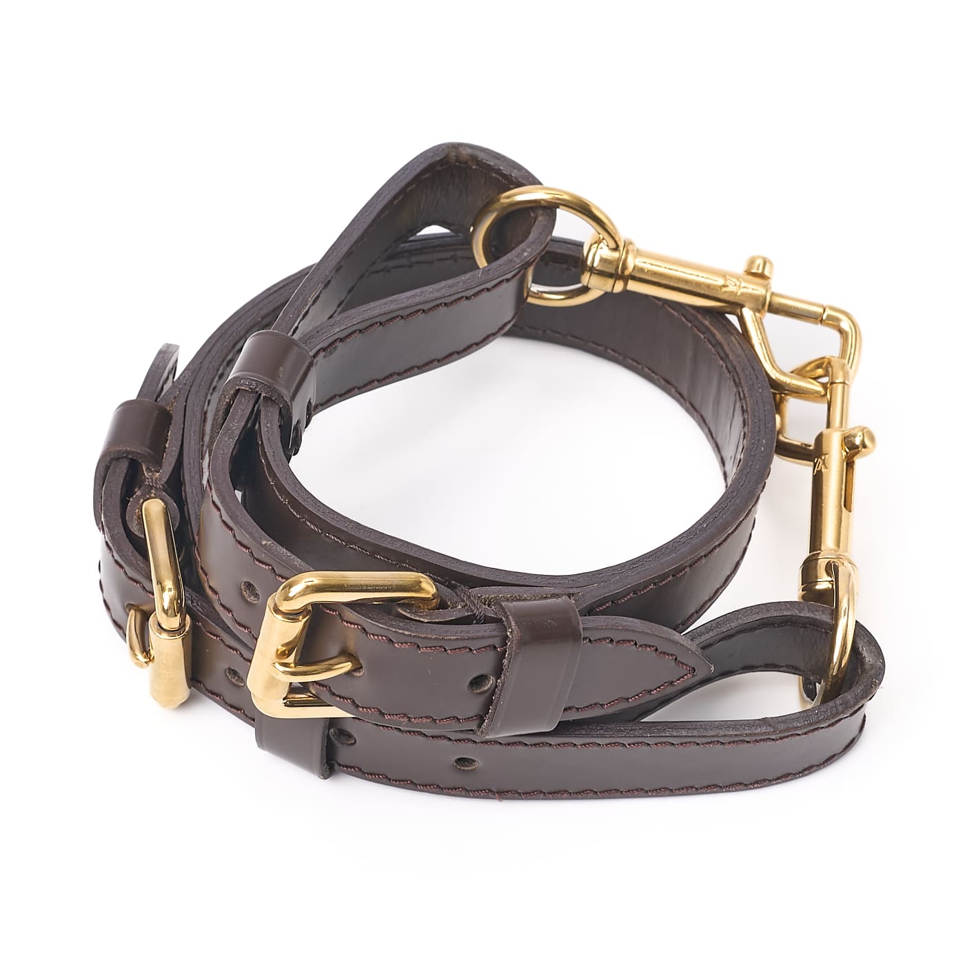 Louis Vuitton Tote Bag, Damier Trevi PM, Damier Ébène, Canvas, Brown, Gold-Tone Hardware, Pre-Owned - Vintage La Charme