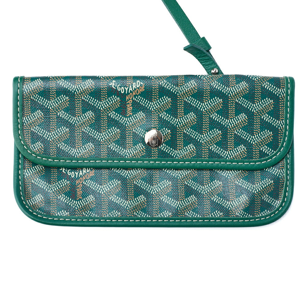 GOYARD Saint Louis PM Tote Bag, Coated Canvas, Green, Silver-Tone Hardware, Pre-Owned - Vintage La Charme