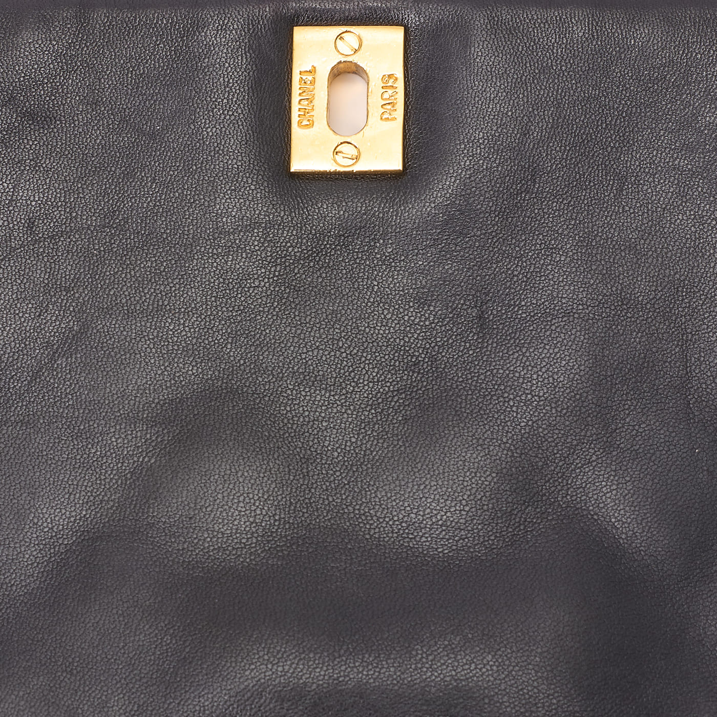 CHANEL Chain Backpack Bag, Matelasse, Lambskin, Black, Gold-Tone Hardware, Pre-Owned - Vintage La Charme