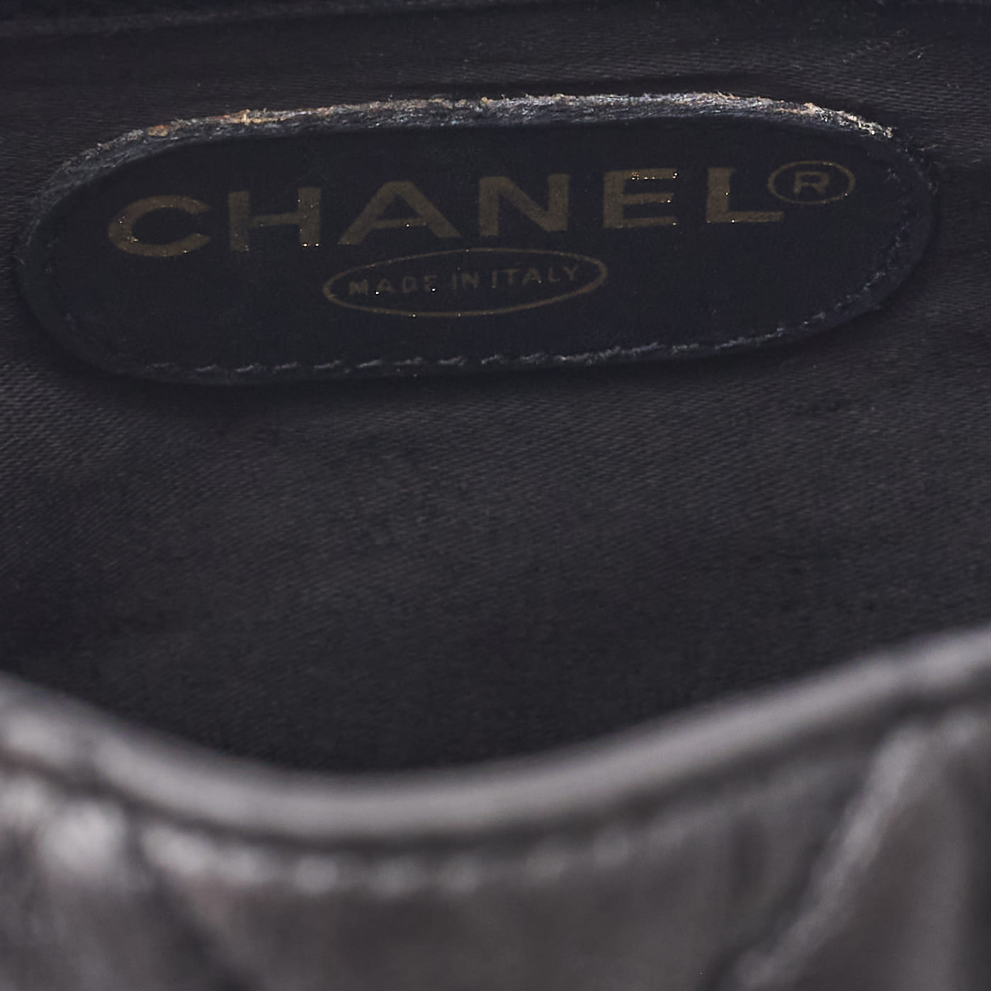 CHANEL Chain Backpack Bag, Matelasse, Lambskin, Black, Gold-Tone Hardware, Pre-Owned - Vintage La Charme