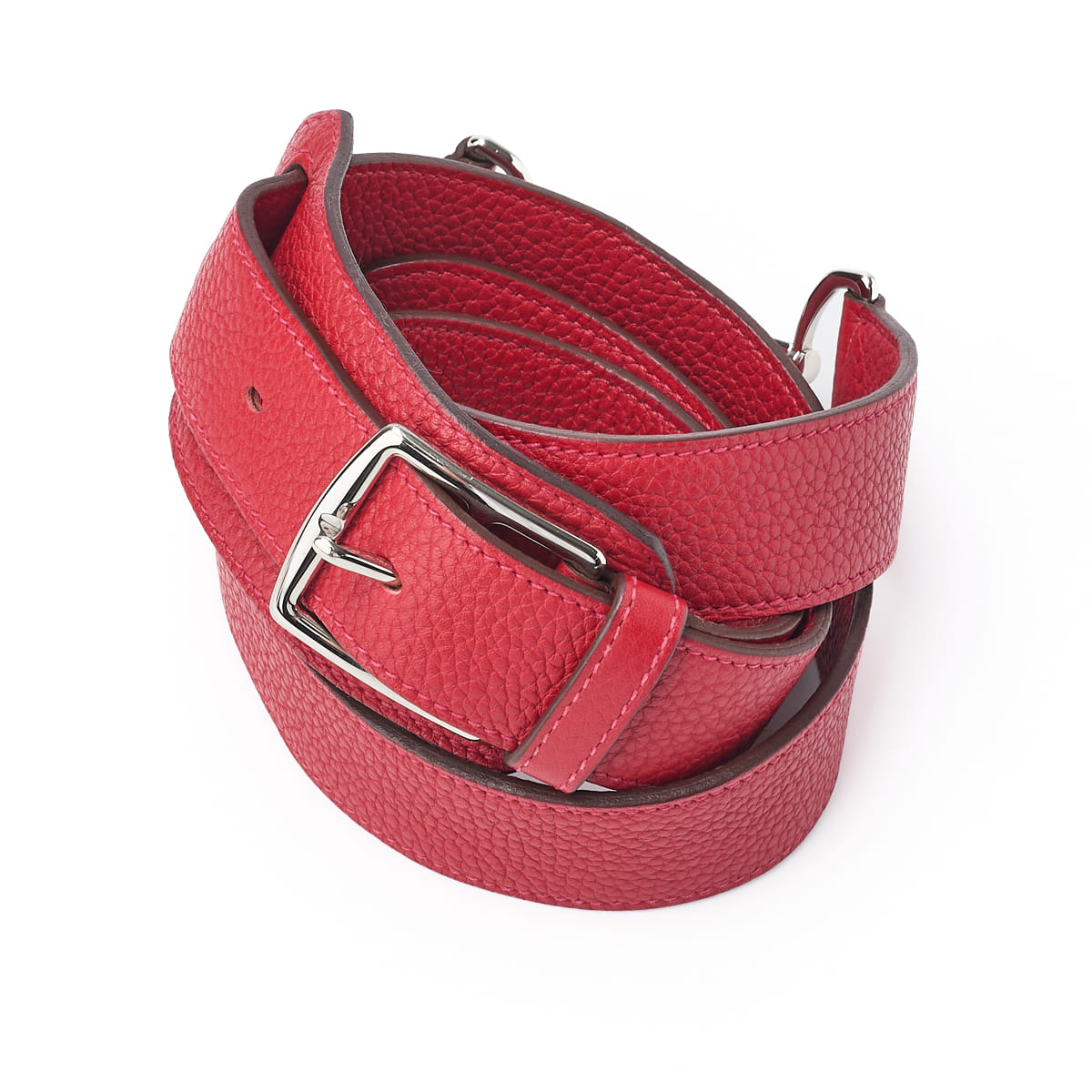 HERMES Gypsiere 31 Shoulder Bag Tryon Clemence Rouge Casaque Silver-Tone Hardware Pre-Owned - Vintage La Charme