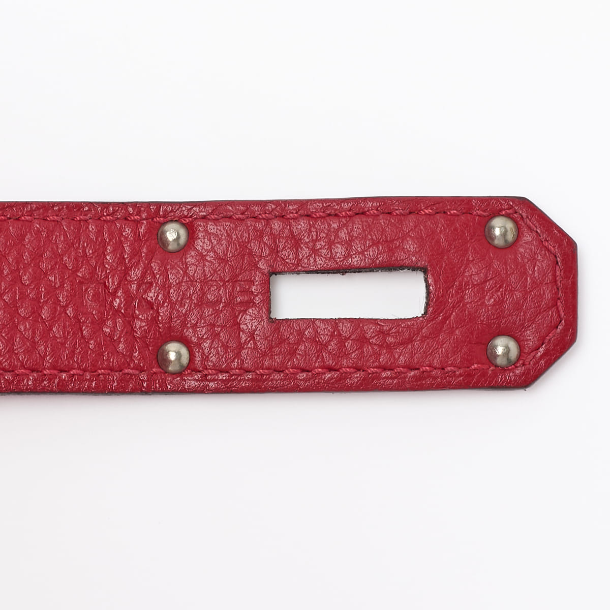 HERMES Gypsiere 31 Shoulder Bag Tryon Clemence Rouge Casaque Silver-Tone Hardware Pre-Owned - Vintage La Charme