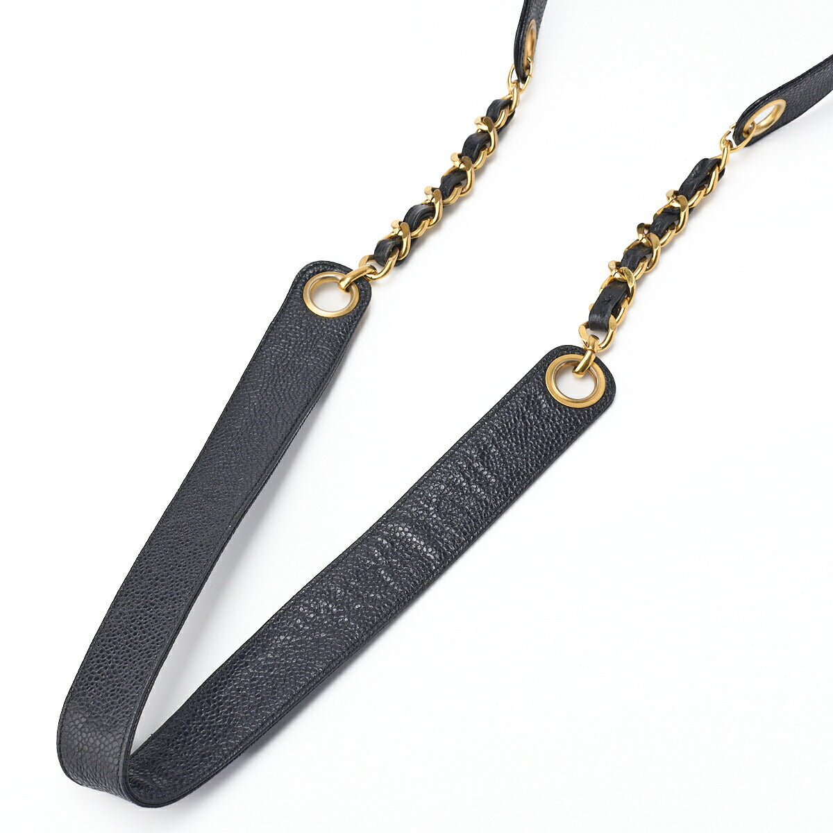 CHANEL Chain Shoulder Backpack Bag, Outside Flap, Drawstring Type, Caviar Skin, Black, Gold-Tone Hardware, Pre-Owned - Vintage La Charme