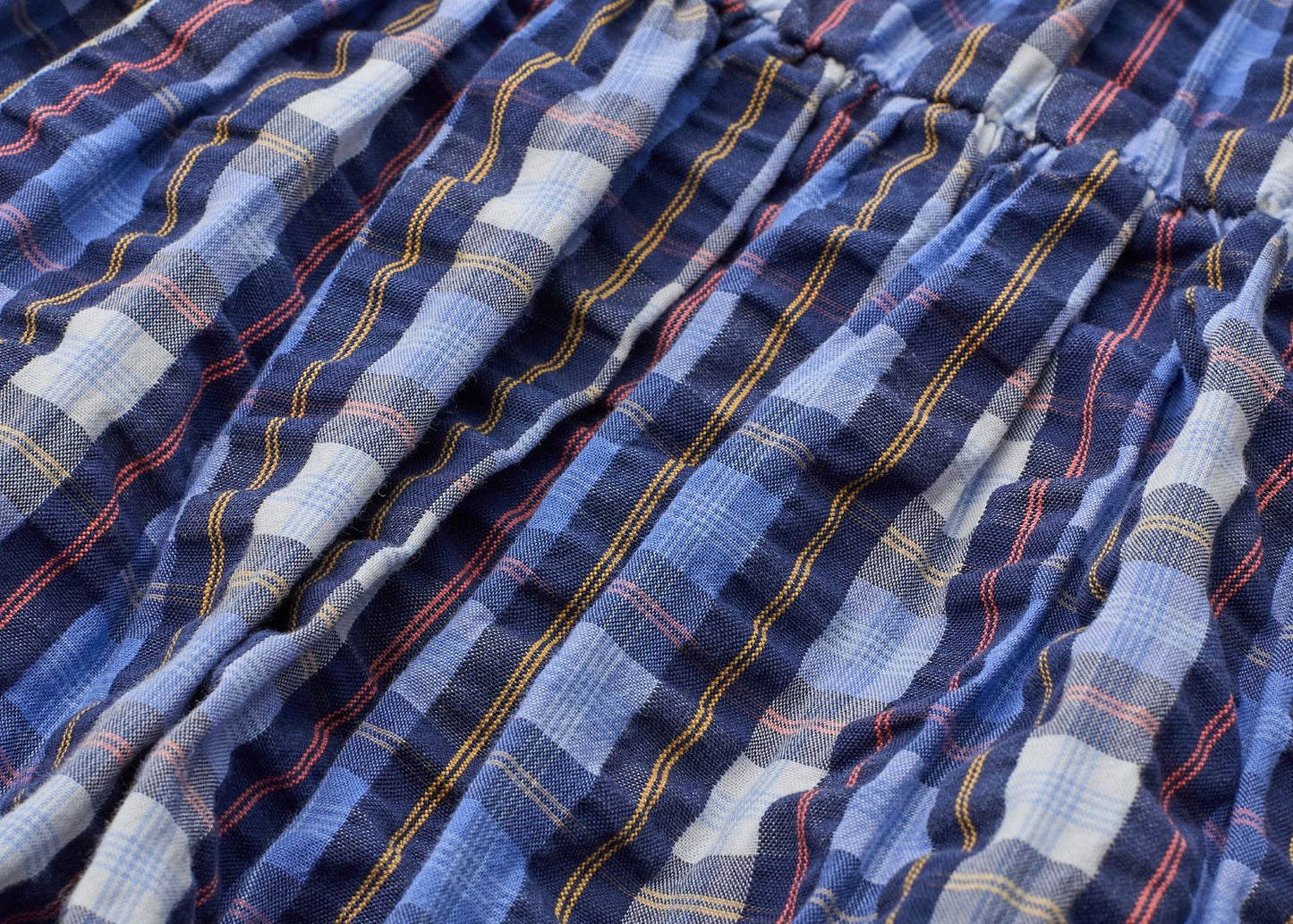 Fendi Cami One Piece Top Skirt, Plaid, Fabric, Blue, Silver-Tone Hardware, Pre-Owned - Vintage La Charme