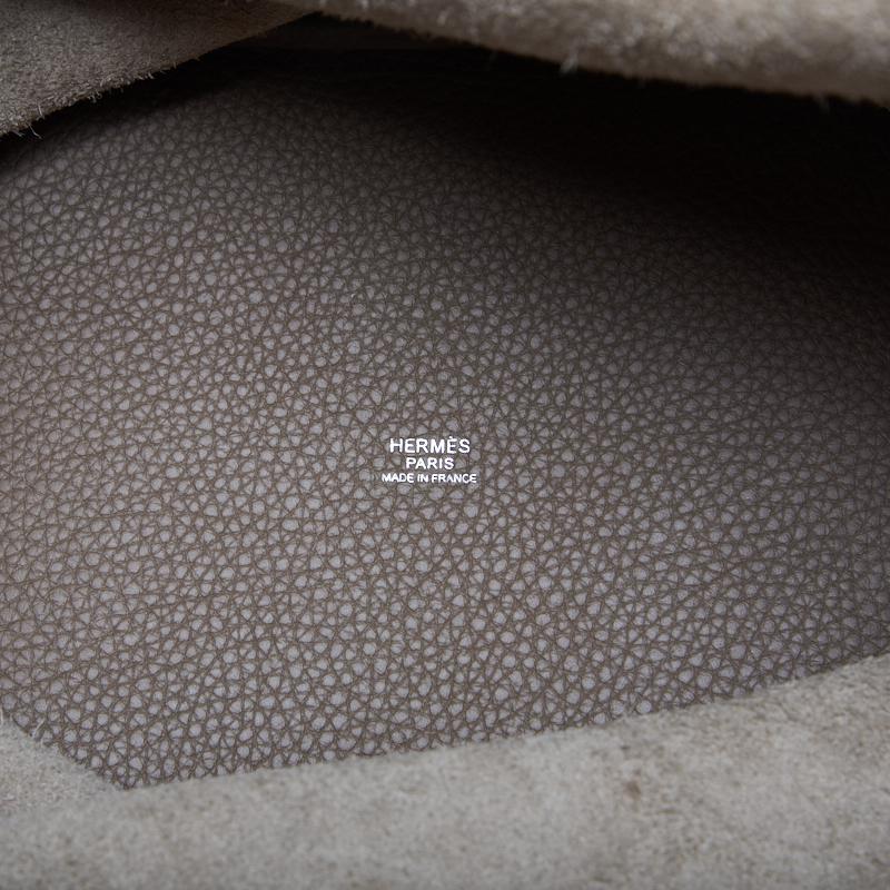 HERMES Picotin Rock MM Handbag, Tryon Clemence, Rouge Coo, Silver-Tone Hardware, Pre-Owned - Vintage La Charme