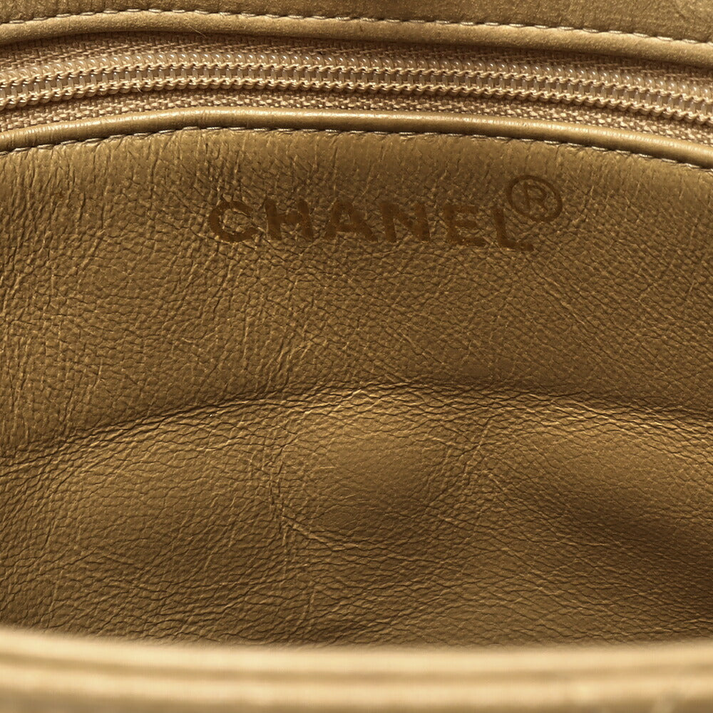 CHANEL Handbag Matelasse Turn Lock Lambskin Beige Gold-Tone Hardware Pre-Owned - Vintage La Charme