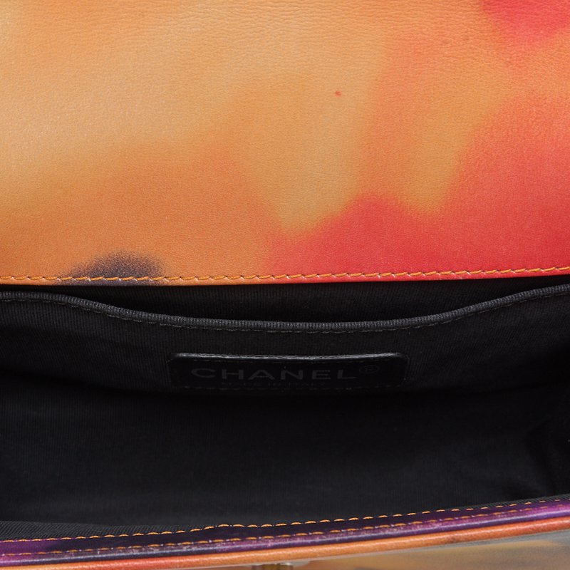 CHANEL Boy Chanel Matelasse Chain Shoulder Bag Lambskin Multicolor Silver-Tone Hardware Pre-Owned - Vintage La Charme