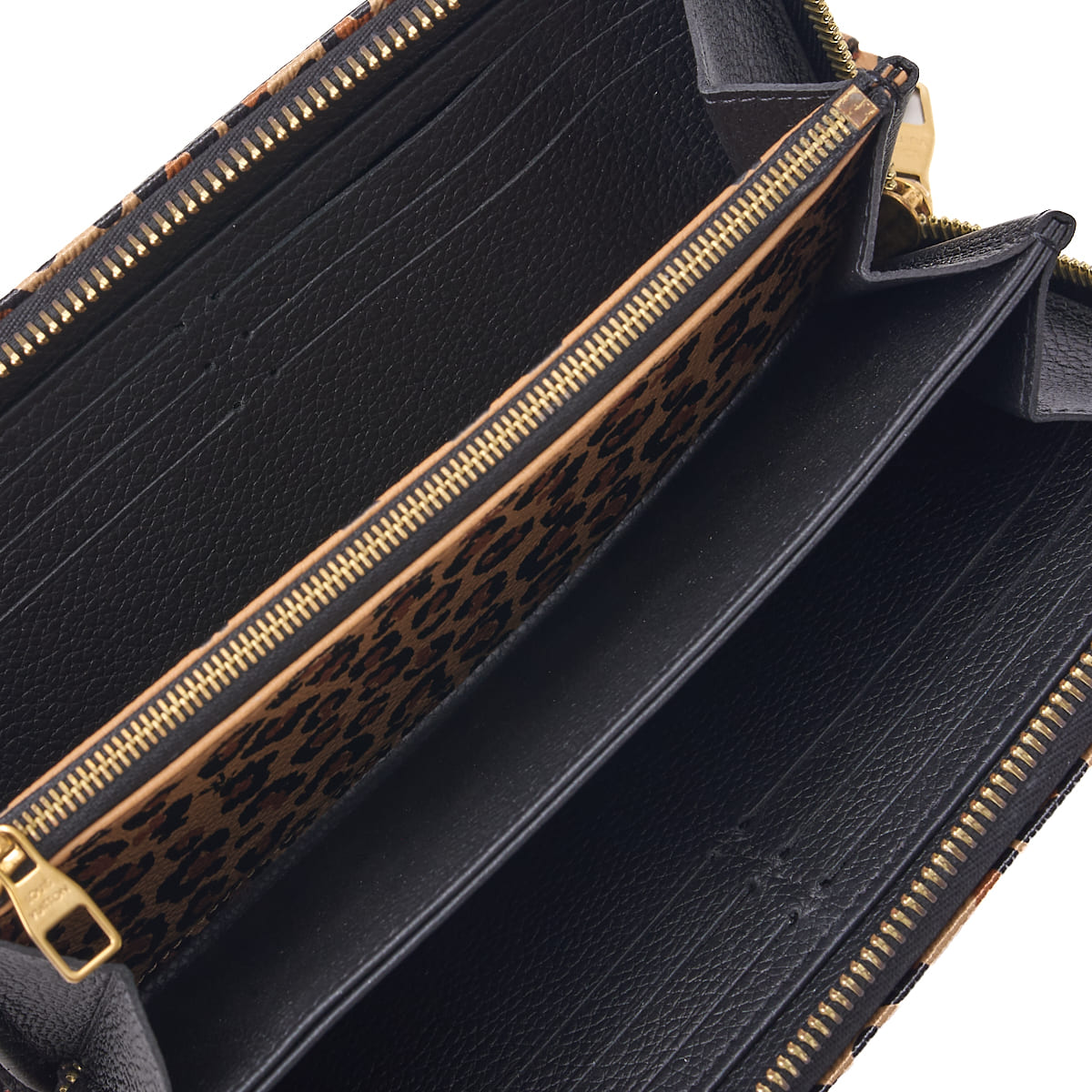 Louis Vuitton Zippy Wallet Wild At Heart Monogram Unplant Noir Black Gold-Tone Hardware Pre-Owned - Vintage La Charme