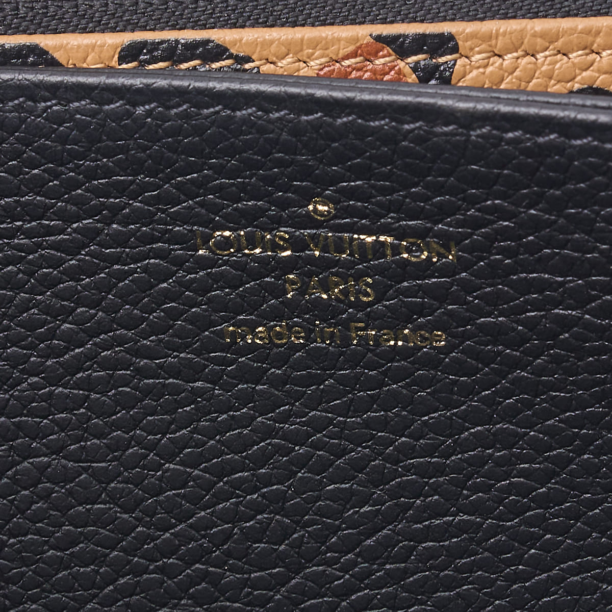 Louis Vuitton Zippy Wallet Wild At Heart Monogram Unplant Noir Black Gold-Tone Hardware Pre-Owned - Vintage La Charme