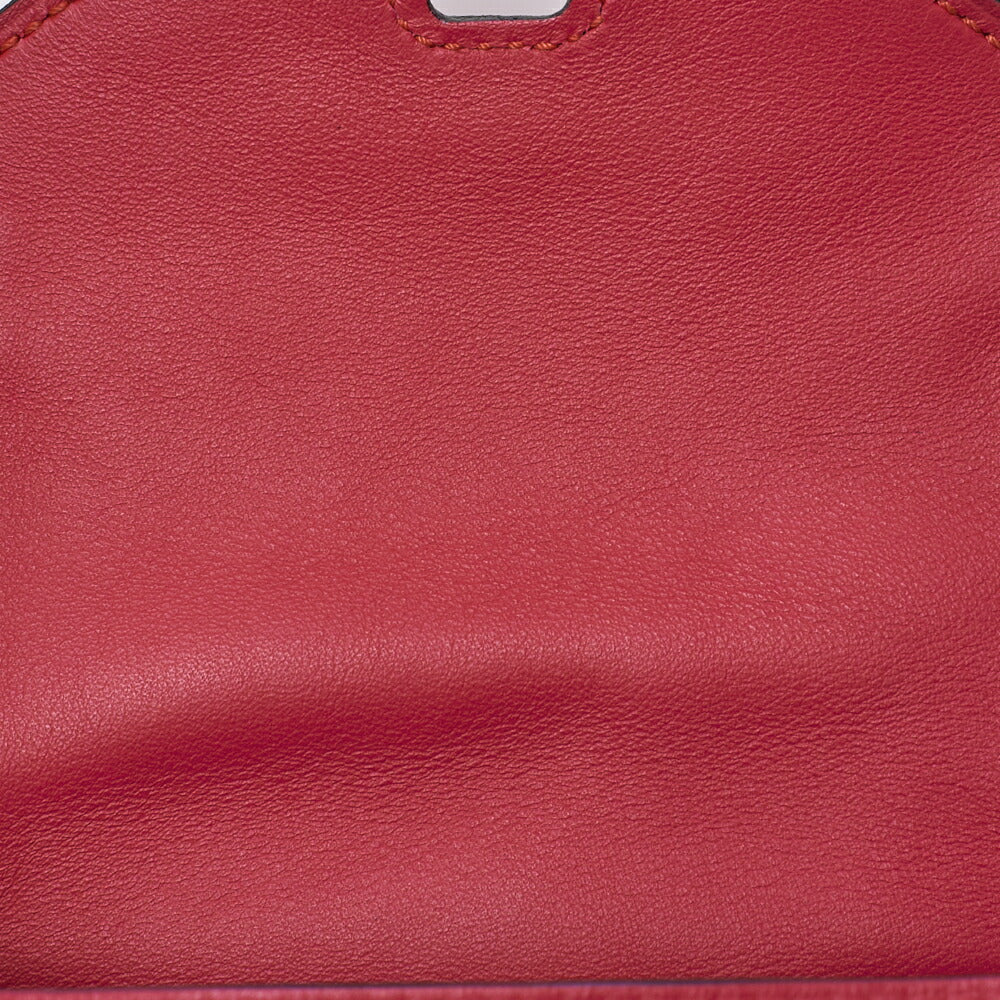 HERMES Mini Lindy 18 2WAY Shoulder Bag Swift Crocodile Rose Shocking Silver-Tone Hardware Pre-Owned - Vintage La Charme