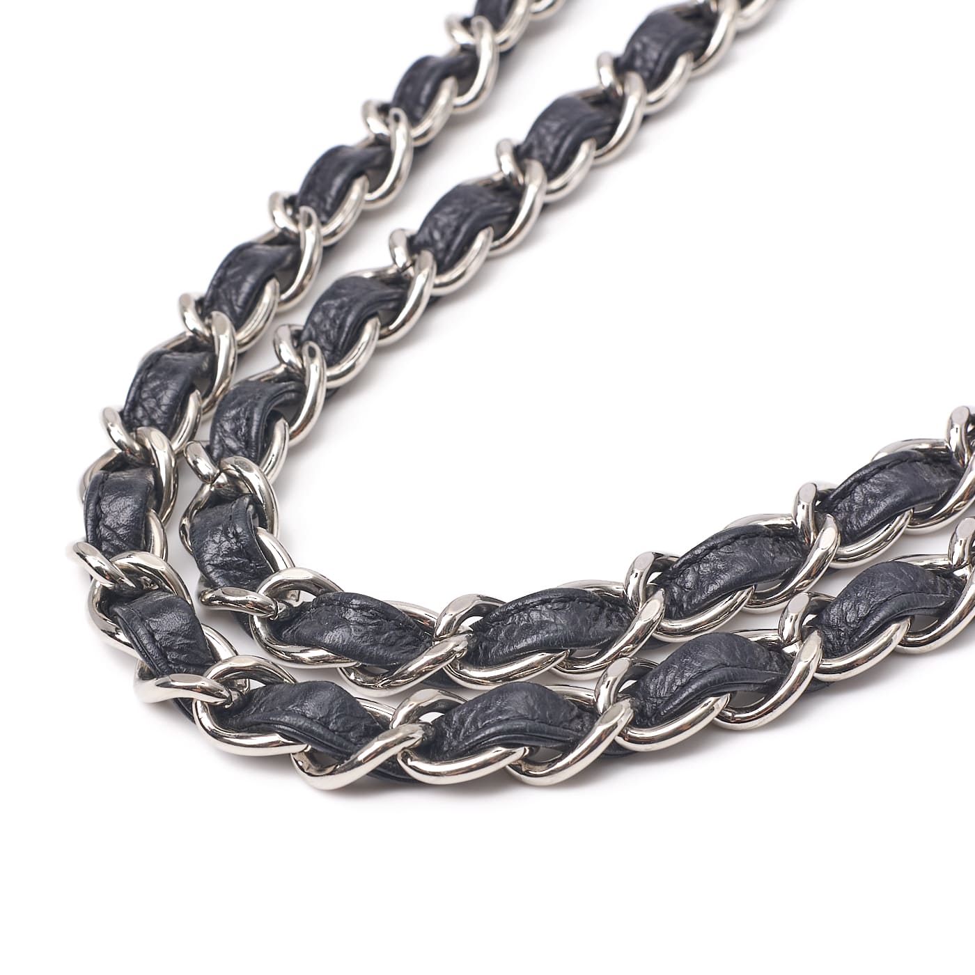 CHANEL Tote Bag Matelasse Coco Mark Chain Shoulder Soft Caviar Skin Black Silver-Tone Hardware Pre-Owned - Vintage La Charme