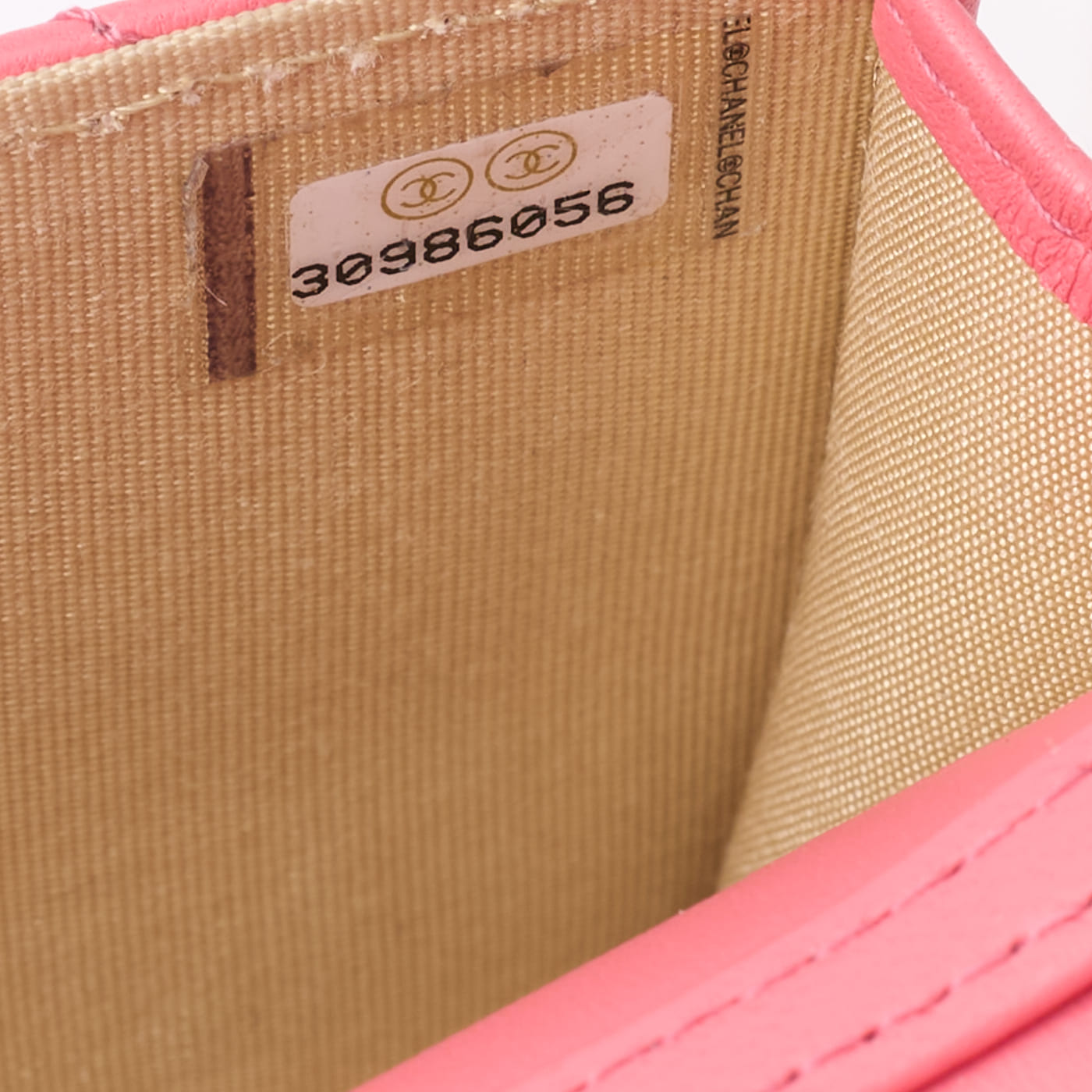CHANEL Mini Shoulder Bag, Matelasse, Chain Shoulder, Lambskin, Pink, Gold-Tone Hardware, Pre-Owned - Vintage La Charme