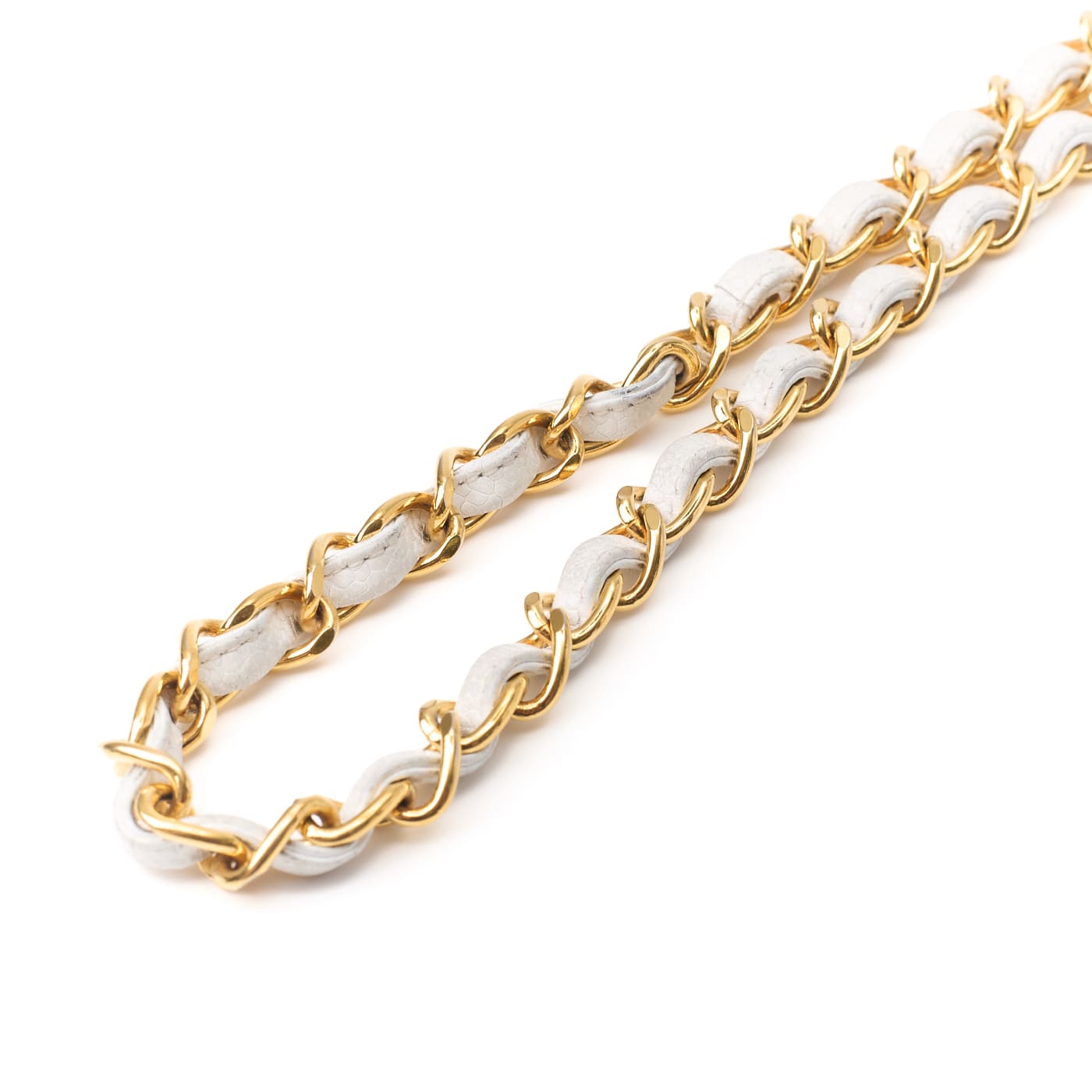 CHANEL Mini Mademoiselle Turn Lock Chain Shoulder Bag Caviar Skin White Gold-Tone Hardware Pre-Owned - Vintage La Charme