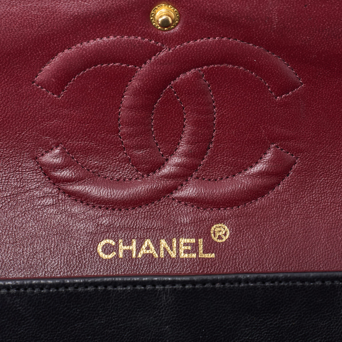 CHANEL Shoulder Bag Mini Matelasse Turn Lock Lambskin Black Gold-Tone Hardware Pre-Owned - Vintage La Charme