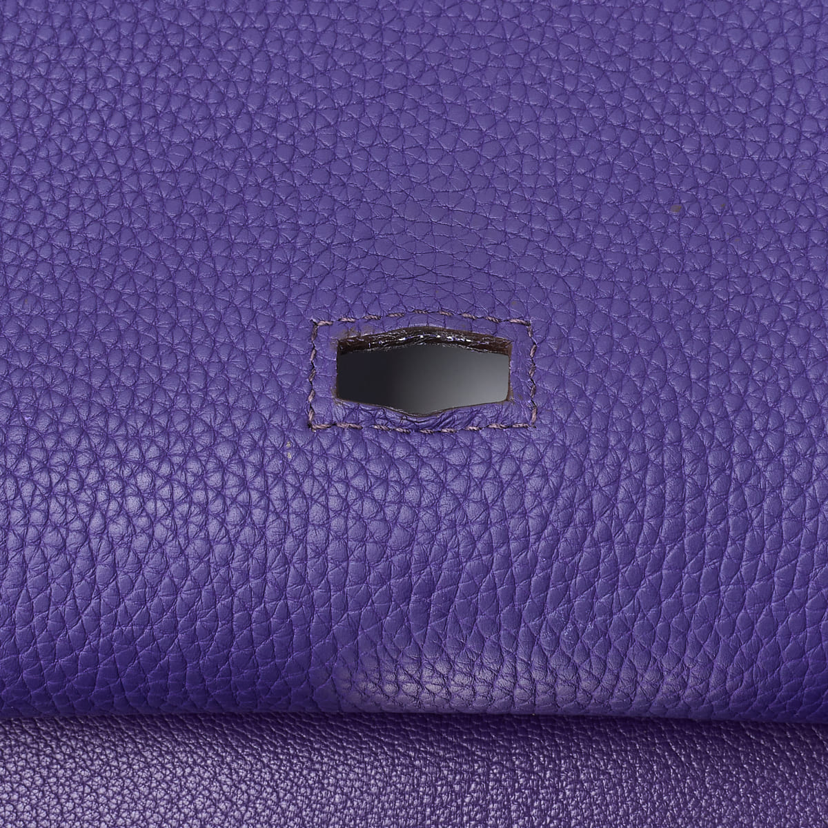 HERMES Gypsiere 34 Shoulder Bag Tryon Clemence Ultraviolet Silver-Tone Hardware Pre-Owned - Vintage La Charme