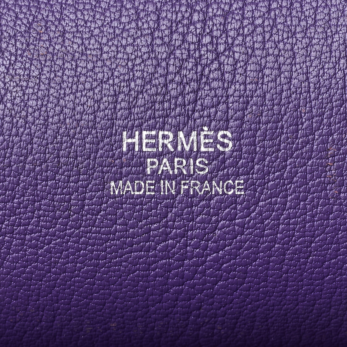 HERMES Gypsiere 34 Shoulder Bag Tryon Clemence Ultraviolet Silver-Tone Hardware Pre-Owned - Vintage La Charme