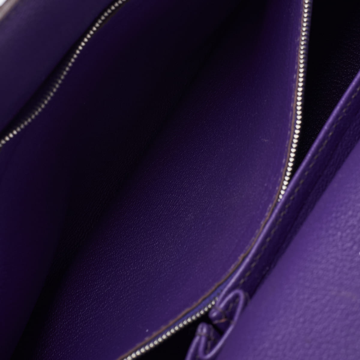 HERMES Gypsiere 34 Shoulder Bag Tryon Clemence Ultraviolet Silver-Tone Hardware Pre-Owned - Vintage La Charme