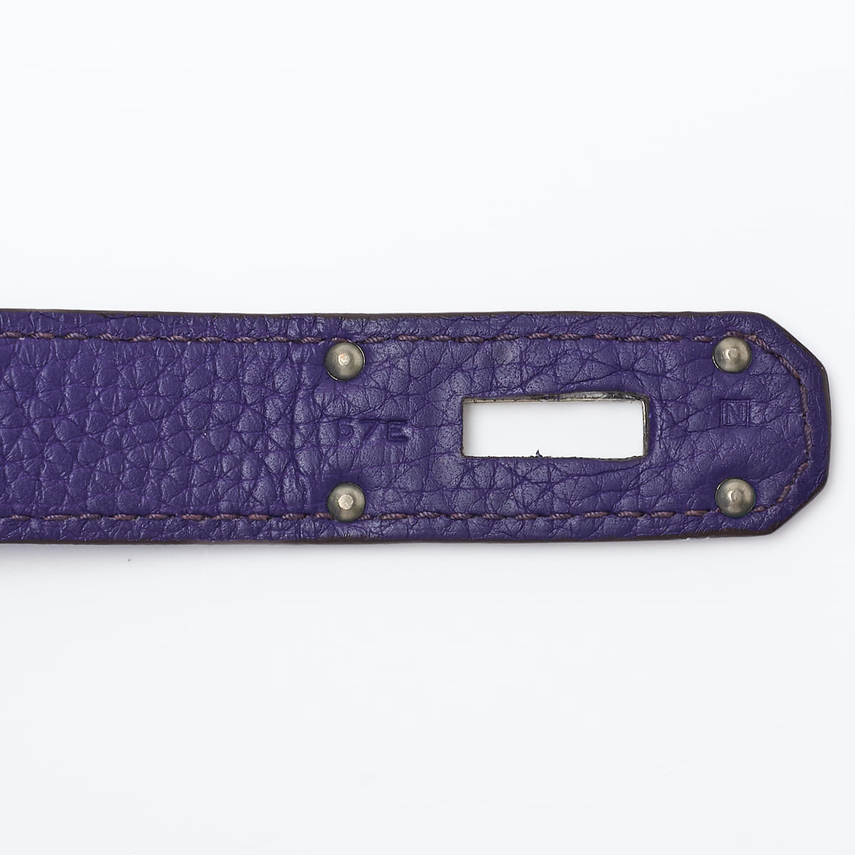 HERMES Gypsiere 34 Shoulder Bag Tryon Clemence Ultraviolet Silver-Tone Hardware Pre-Owned - Vintage La Charme