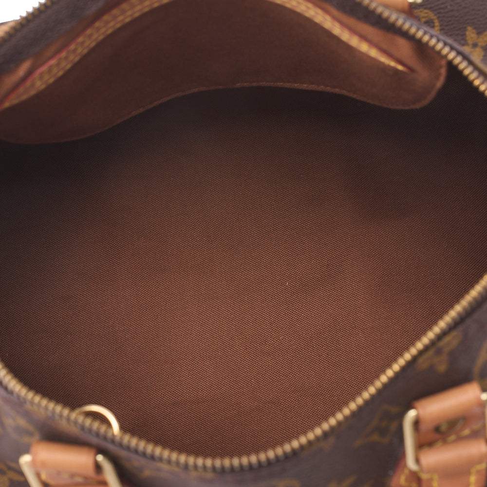 LOUIS VUITTON Louis Vuitton Monogram Speedy 30 Handbag M41526 Brown Gold-Tone Hardware, Pre-Owned