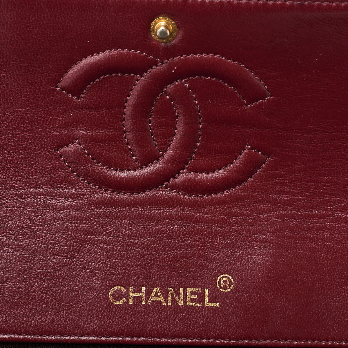 CHANEL Shoulder Bag, Matelasse Double Flap, Lambskin, Black, Gold-Tone Hardware, Pre-Owned - Vintage La Charme