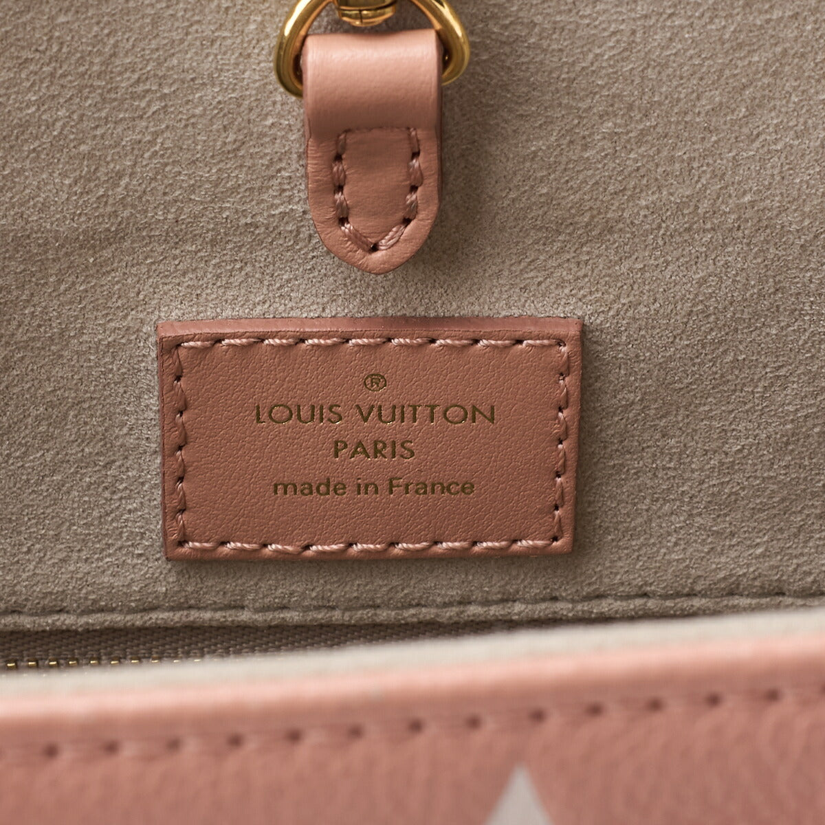 Louis Vuitton On the Go MM 2WAY Tote Bag Monogram Giant Pink Canvas Gold-Tone Hardware Pre-Owned - Vintage La Charme