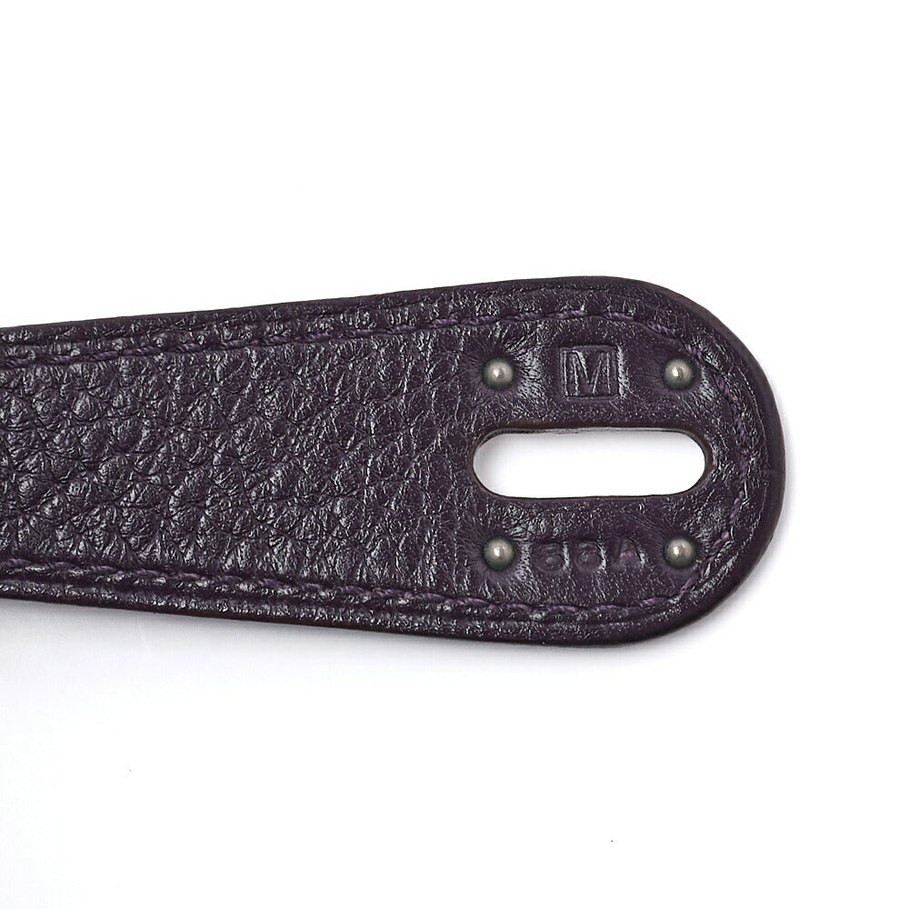 HERMES Lindy 30 2WAY Shoulder Bag Tryon Clemence Raisin Gold-Tone Hardware Pre-Owned - Vintage La Charme