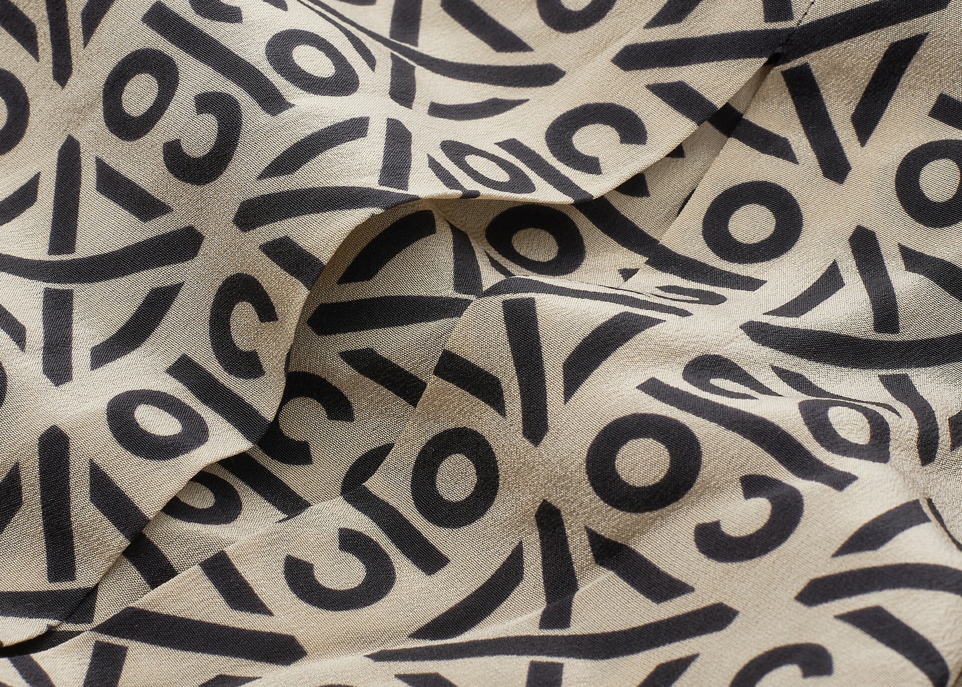 CHANEL Blouse Shirt, Coco Mark Logo Button, Silk, Beige, Gold-Tone Hardware, Pre-Owned - Vintage La Charme