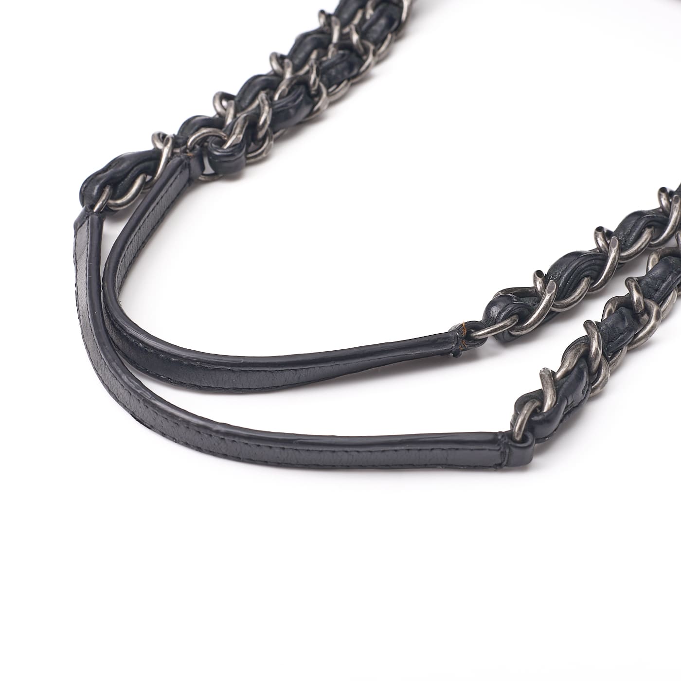 CHANEL Shoulder Bag, Coco Mark, Matelasse, Sparkle Leather, Black, Silver-Tone Hardware, Pre-Owned - Vintage La Charme
