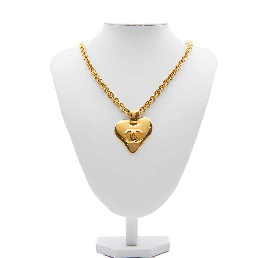 Chanel Tote Bag, Coco Mark Heart, Gold Plated, Gold, Gold-Tone Hardware, Pre-Owned - Vintage La Charme