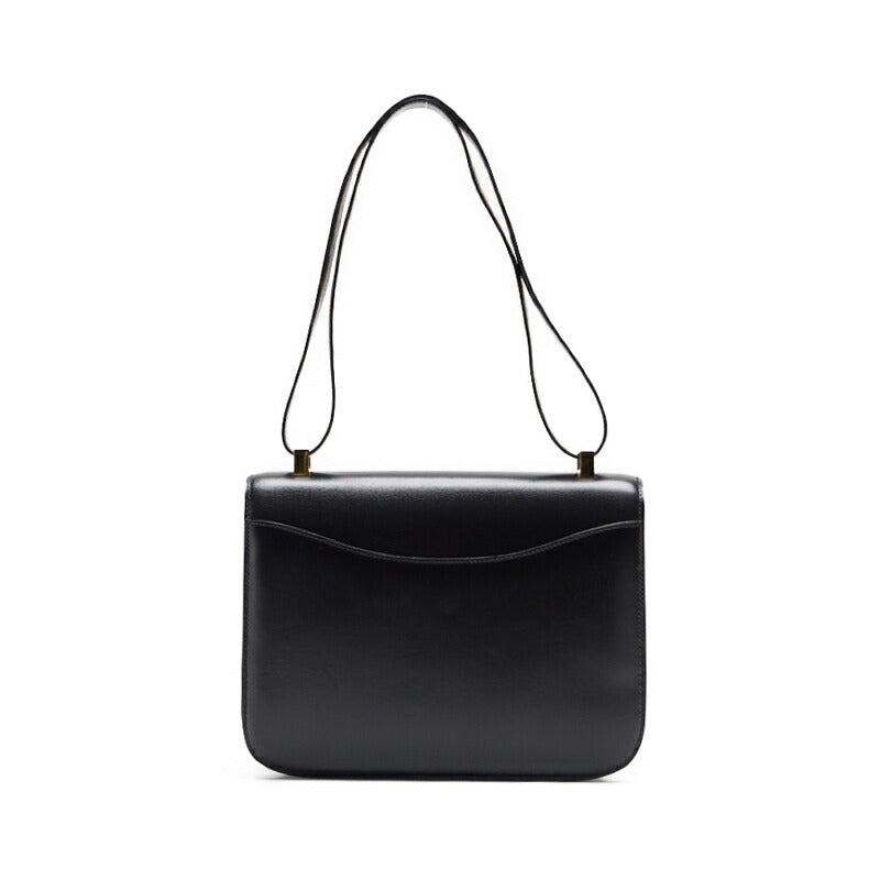 HERMES Constance 23 Shoulder Bag, Box Calf, Black, Gold-Tone Hardware, Pre-Owned - Vintage La Charme