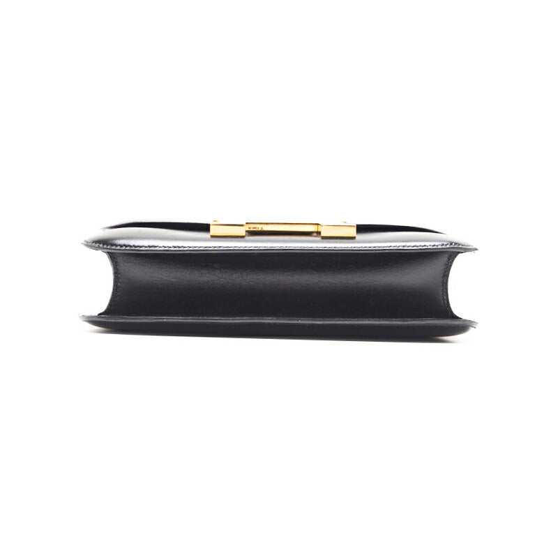 HERMES Constance 23 Shoulder Bag, Box Calf, Black, Gold-Tone Hardware, Pre-Owned - Vintage La Charme